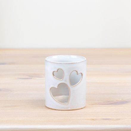 Cut out Heart Candle Pot