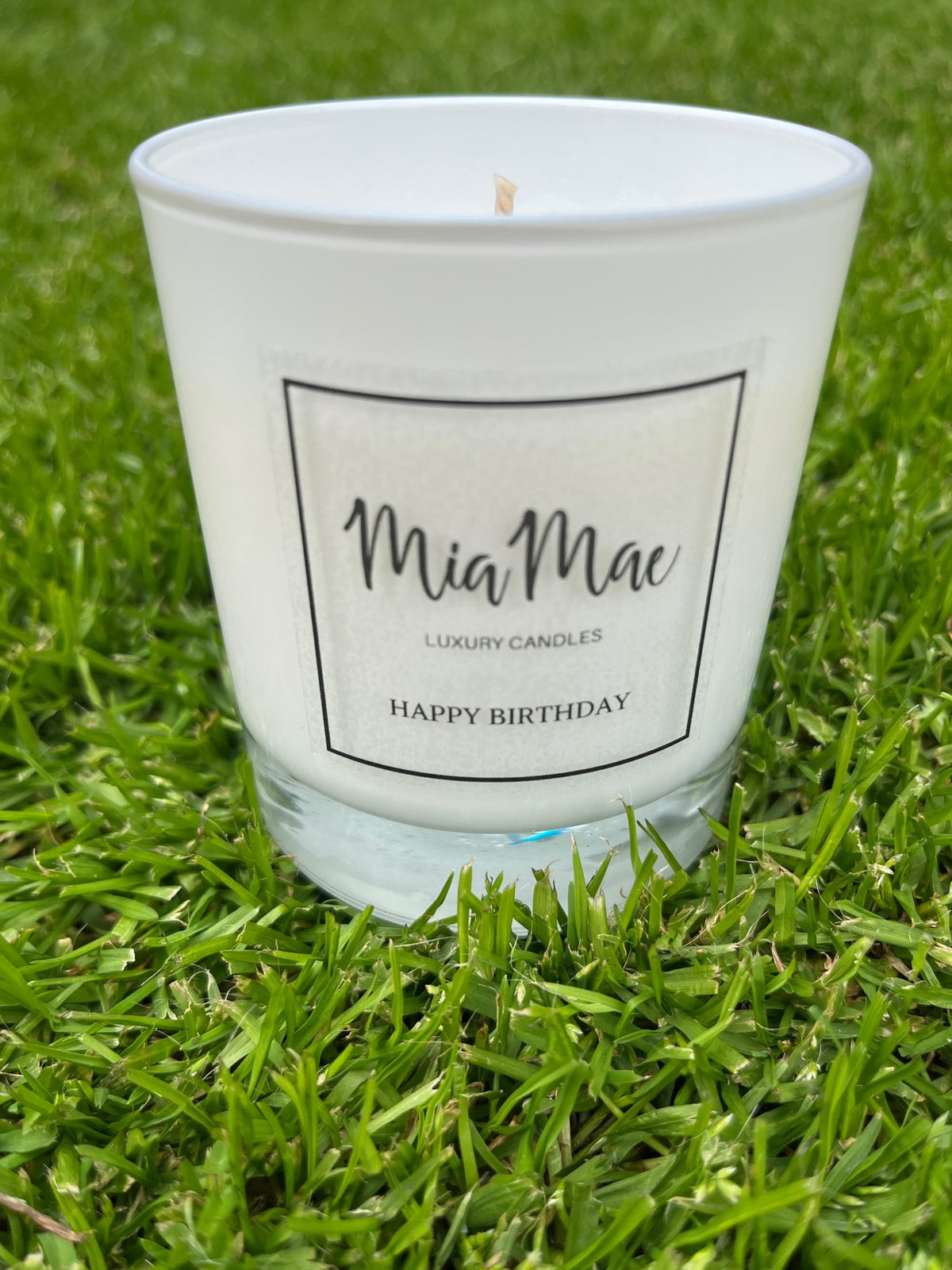 "Happy Birthday" Candle