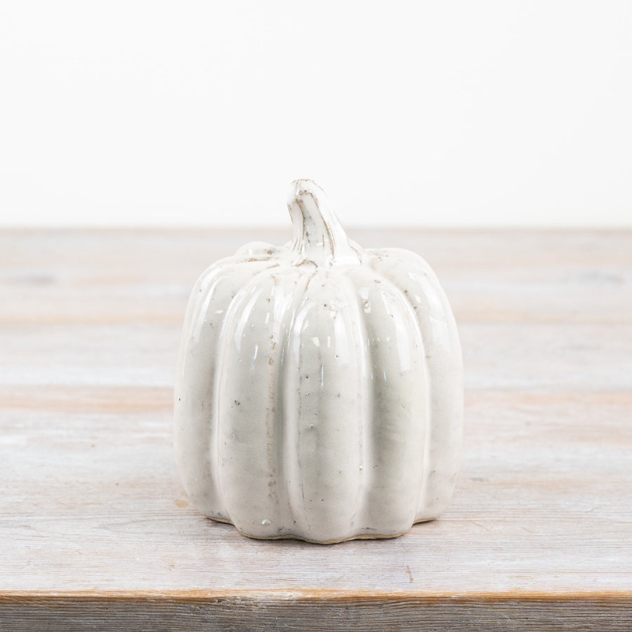White Decorative Pumpkin