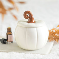 White Curly Pumpkin Wax Warmer