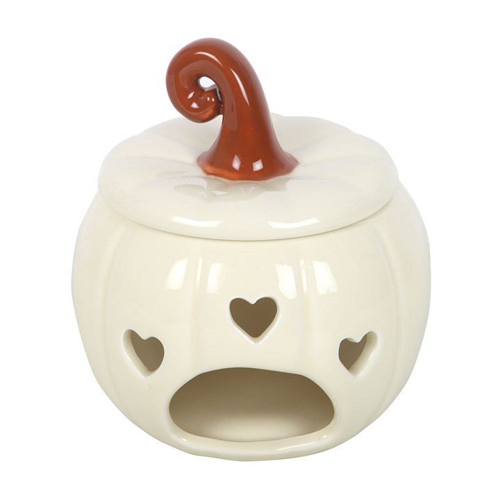 White Curly Pumpkin Wax Warmer