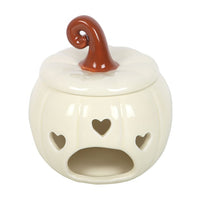 White Curly Pumpkin Wax Warmer