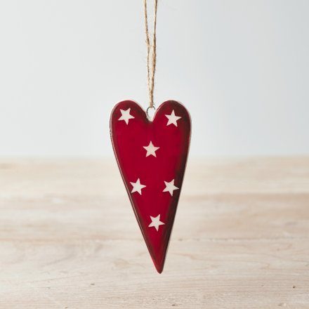 RED HEART HANGING DECORATION