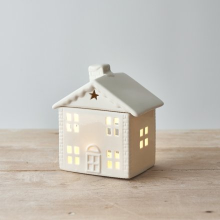 White Ceramic House Burner