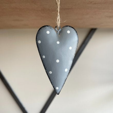 Polka Dot Hanging Heart