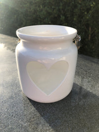 Porcelain heart lantern
