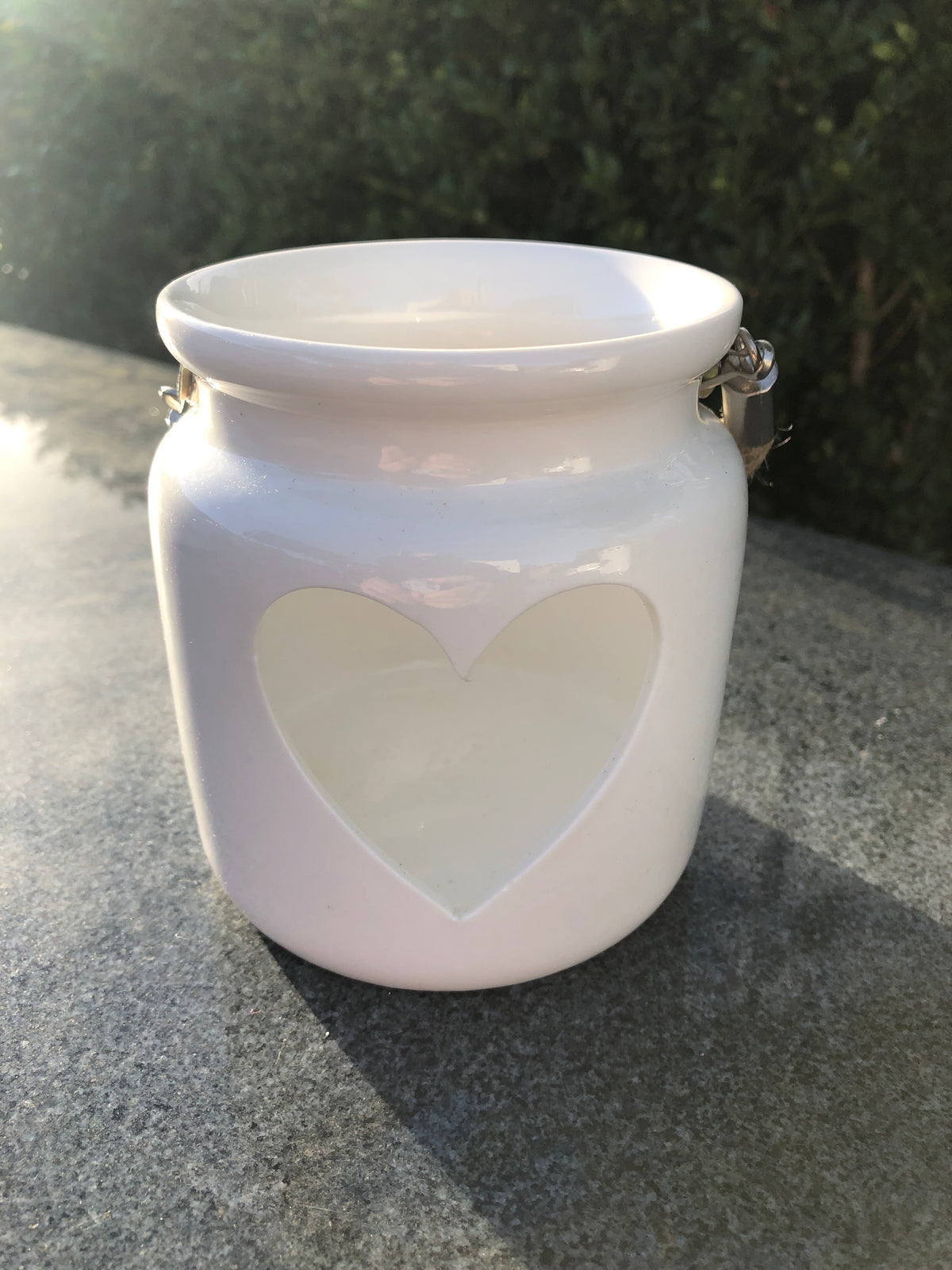 Porcelain heart lantern