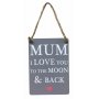 MUM MOON AND BACK MINI METAL SIGN