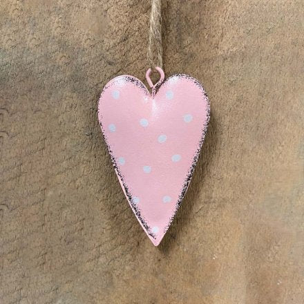 Polka Dot Hanging Heart