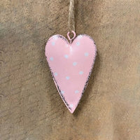 Polka Dot Hanging Heart