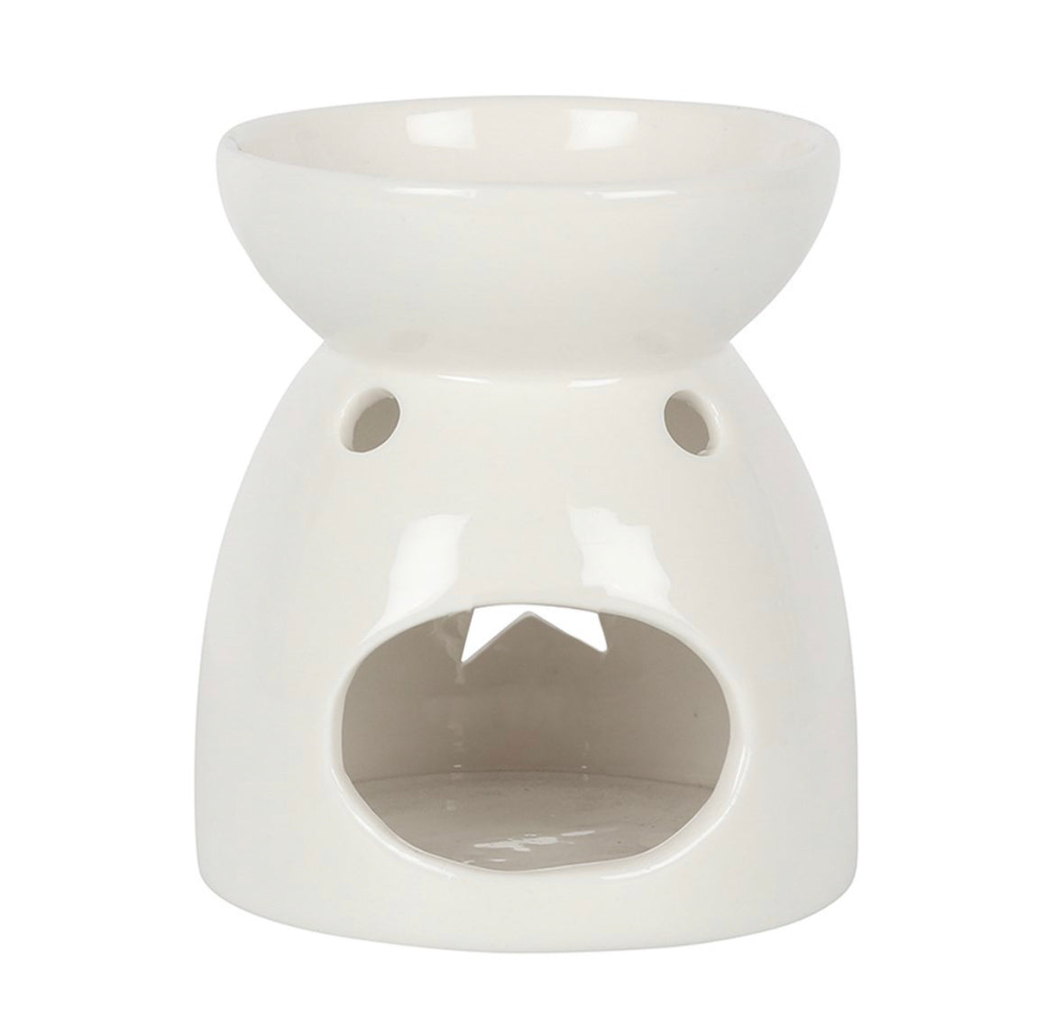 WHITE STAR CUT OUT WAX WARMER