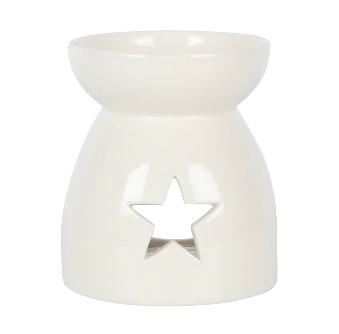 WHITE STAR CUT OUT WAX WARMER