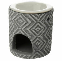 Grey Patterned Concrete Burner